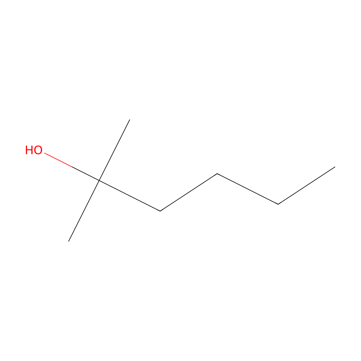 2-Methylhexan-2-ol molecular structure, CAS 625-23-0