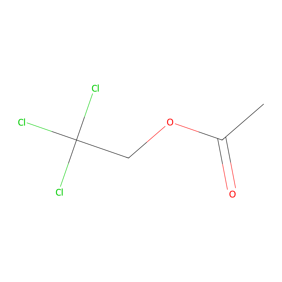 2,2,2-Trichloroethylacetate molecular structure, CAS 625-24-1