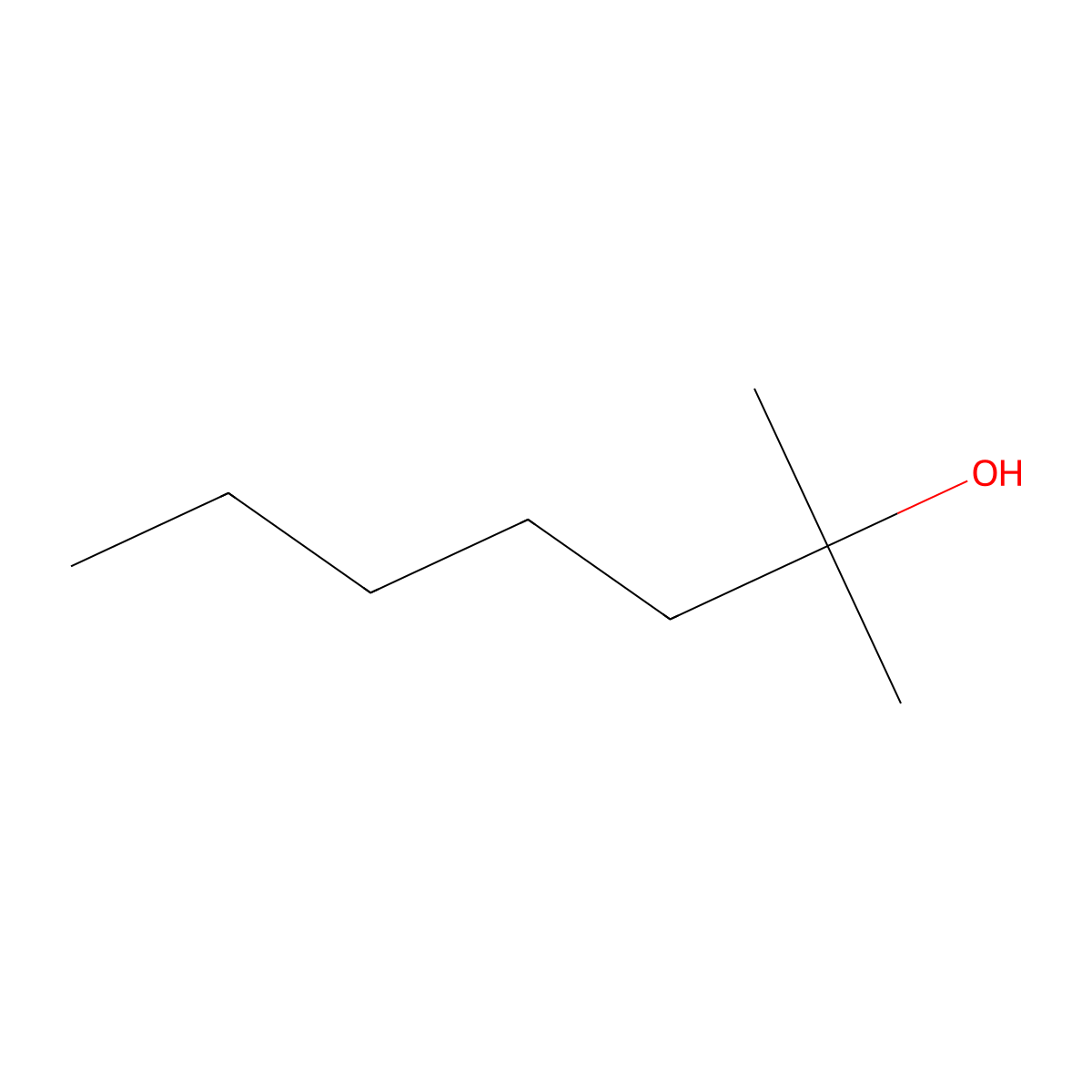 2-Methyl-2-heptanol molecular structure, CAS 625-25-2