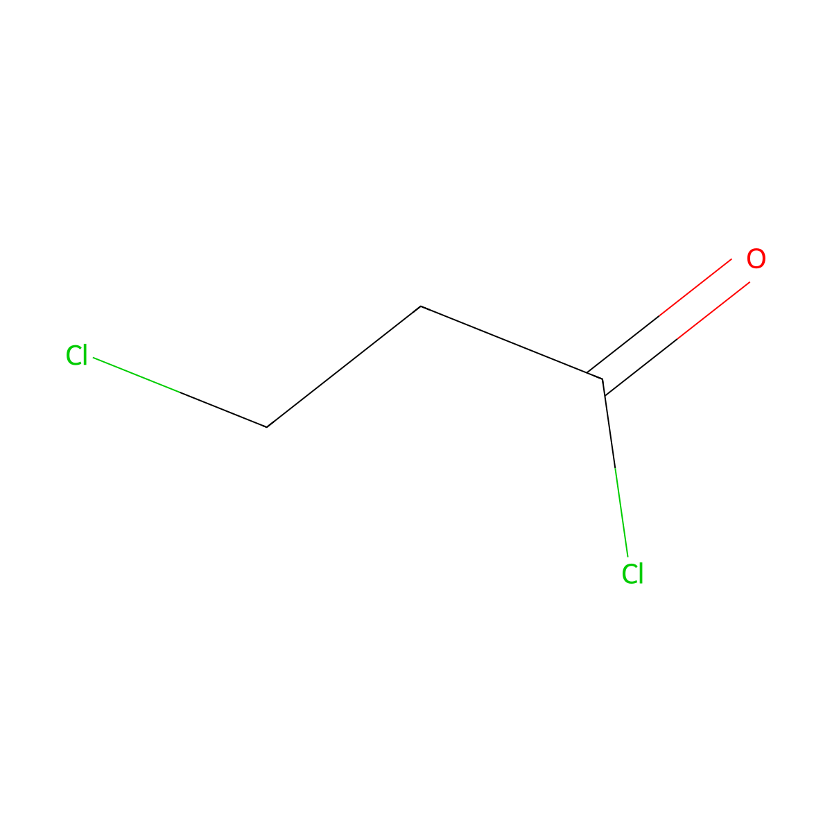 3-Chloropropionyl chloride molecular structure, CAS 625-36-5