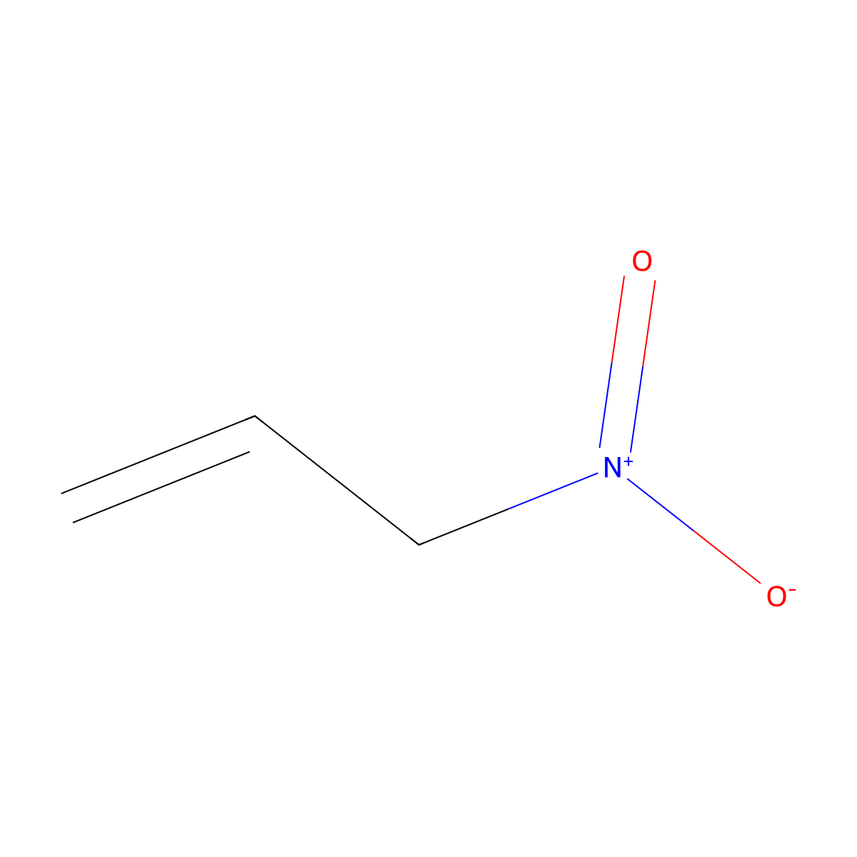 1-Propene, 3-nitro- molecular structure, CAS 625-46-7