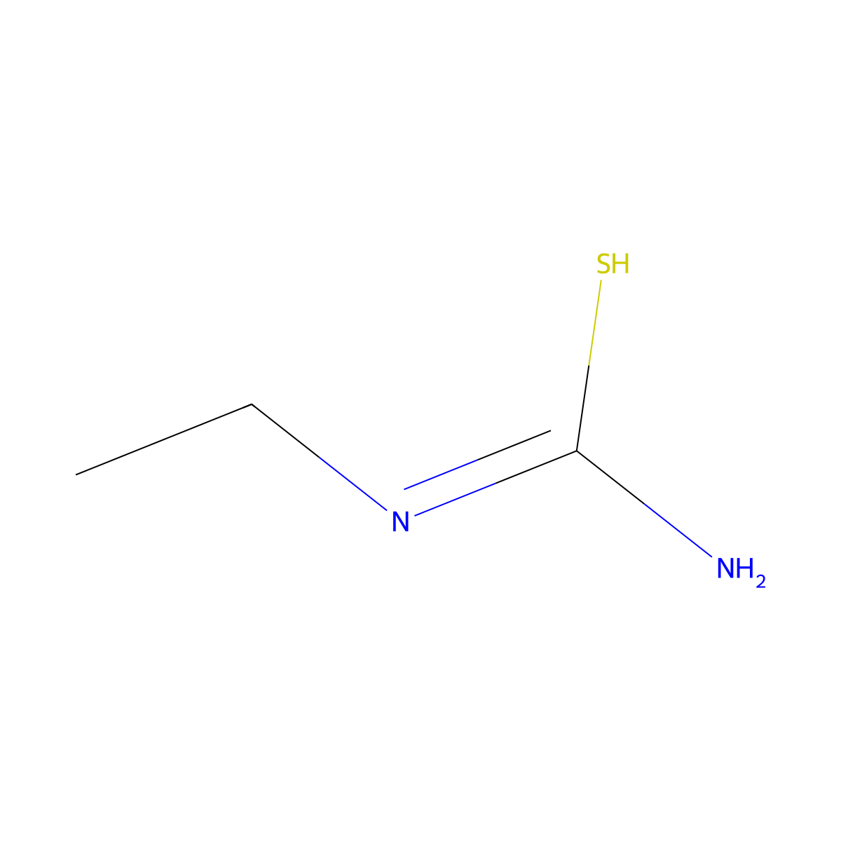 N'-ethylcarbamimidothioic acid molecular structure, CAS 625-53-6