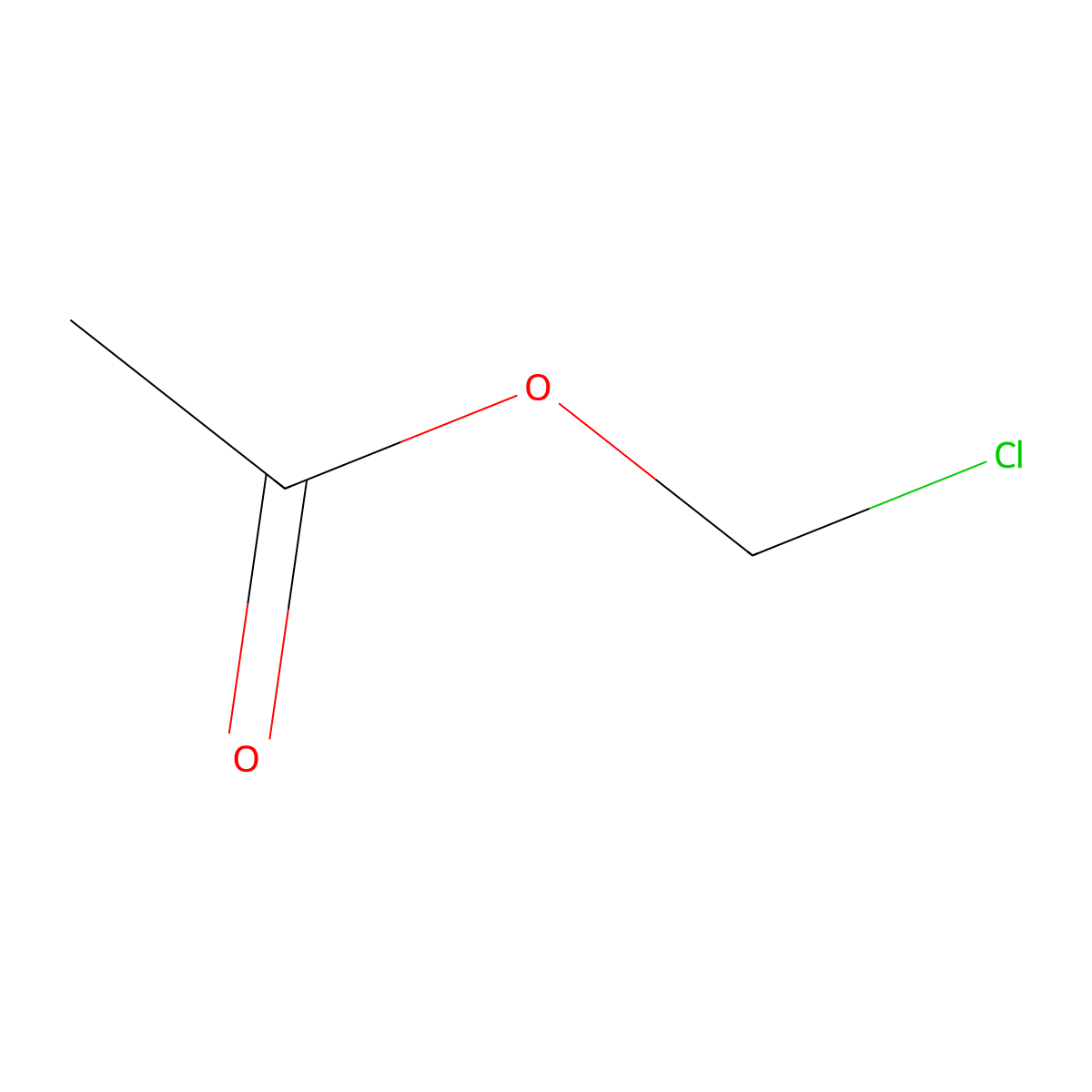 Chloromethyl acetate molecular structure, CAS 625-56-9