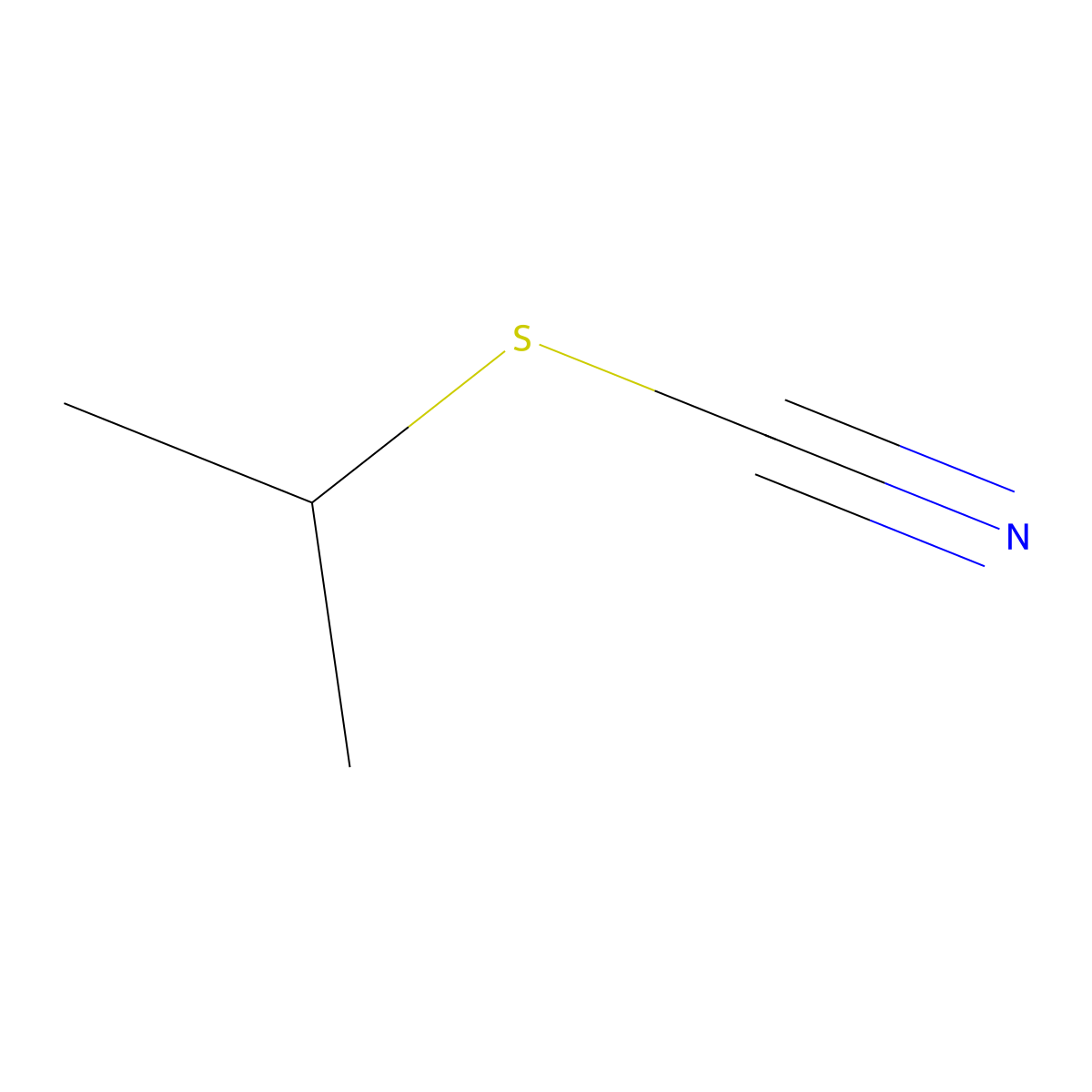 Isopropyl thiocyanate molecular structure, CAS 625-59-2