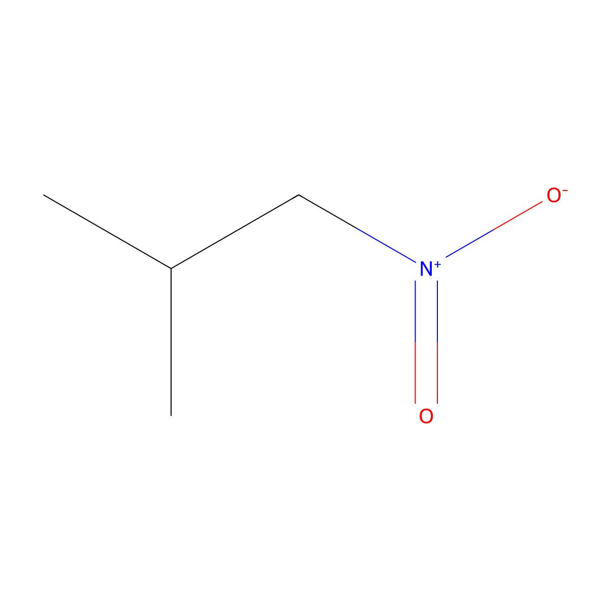 2-Methyl-1-nitropropane molecular structure, CAS 625-74-1