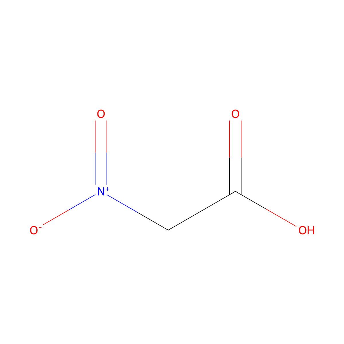 2-Nitroacetic Acid molecular structure, CAS 625-75-2