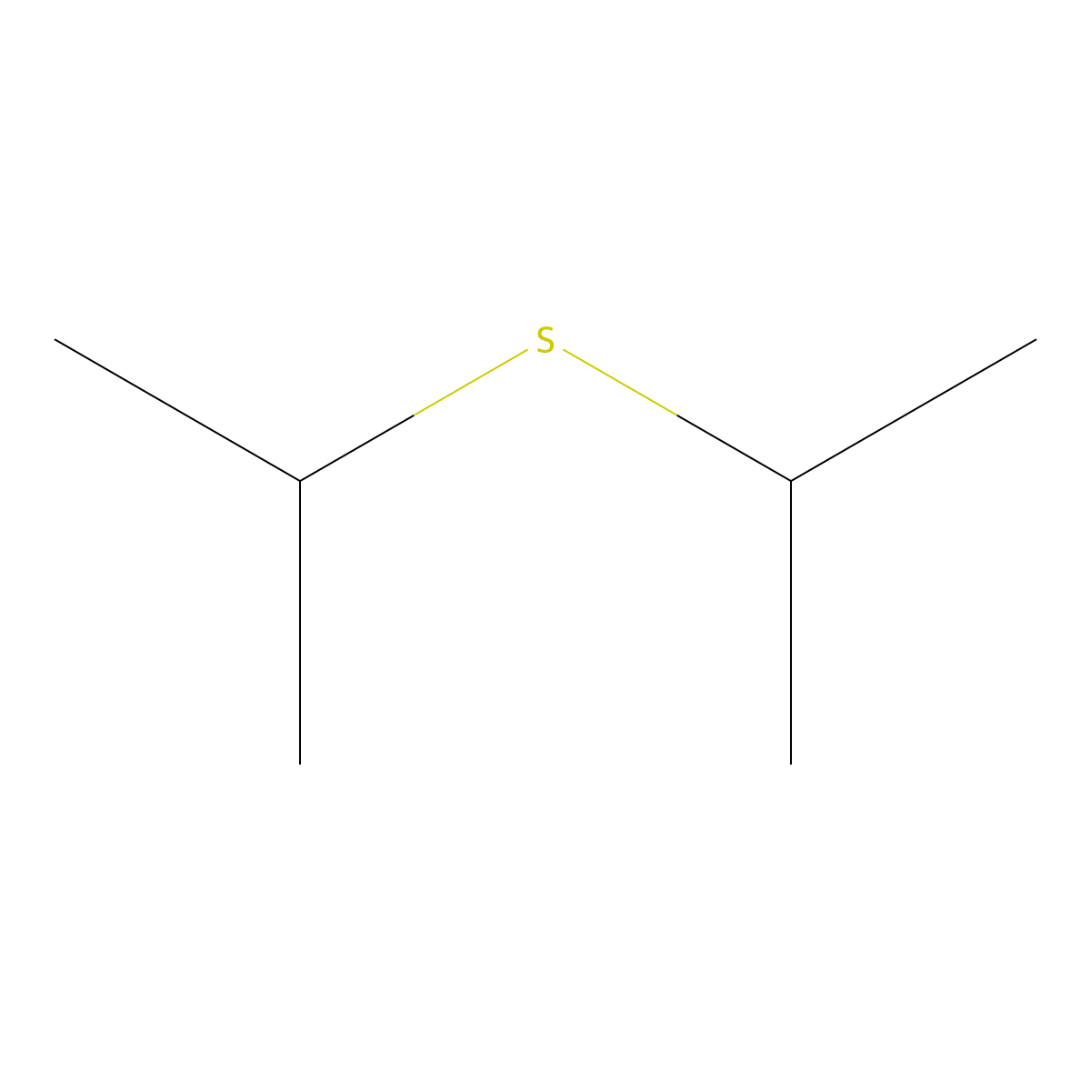 Diisopropyl sulfide molecular structure, CAS 625-80-9