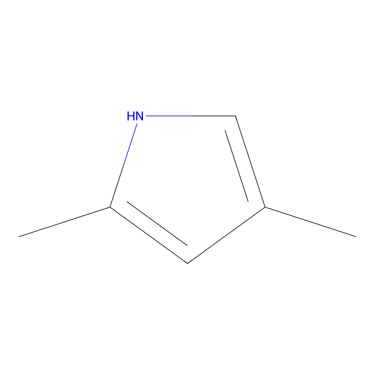 2,4-Dimethylpyrrole molecular structure, CAS 625-82-1