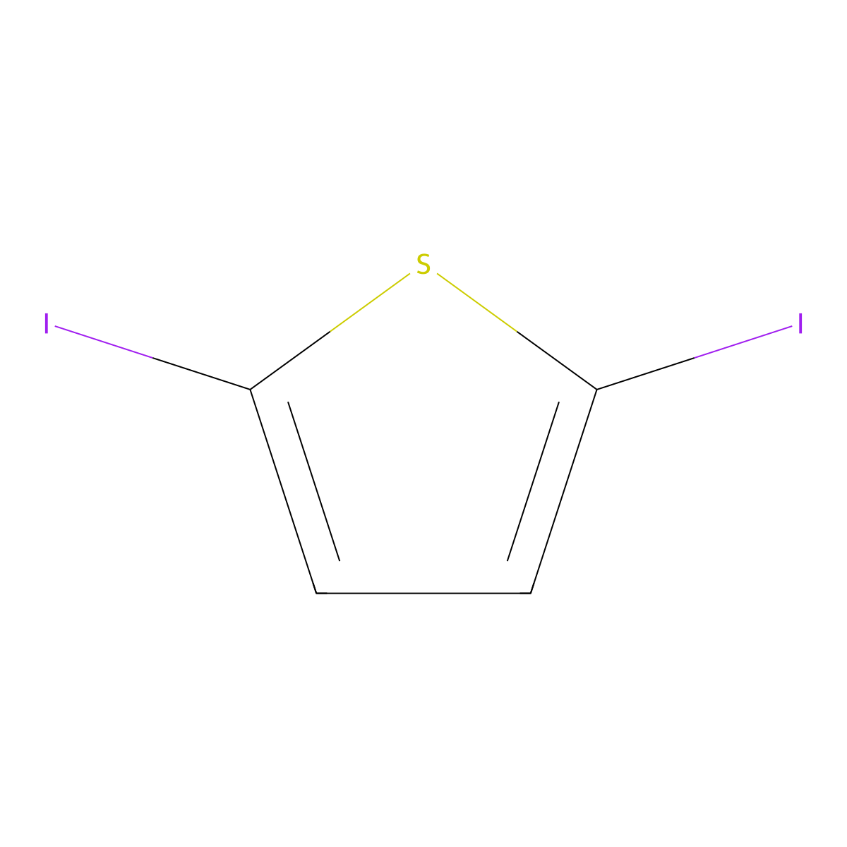 2,5-Diiodothiophene molecular structure, CAS 625-88-7