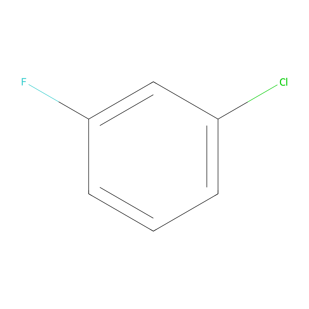 1-Chloro-3-fluorobenzene molecular structure, CAS 625-98-9