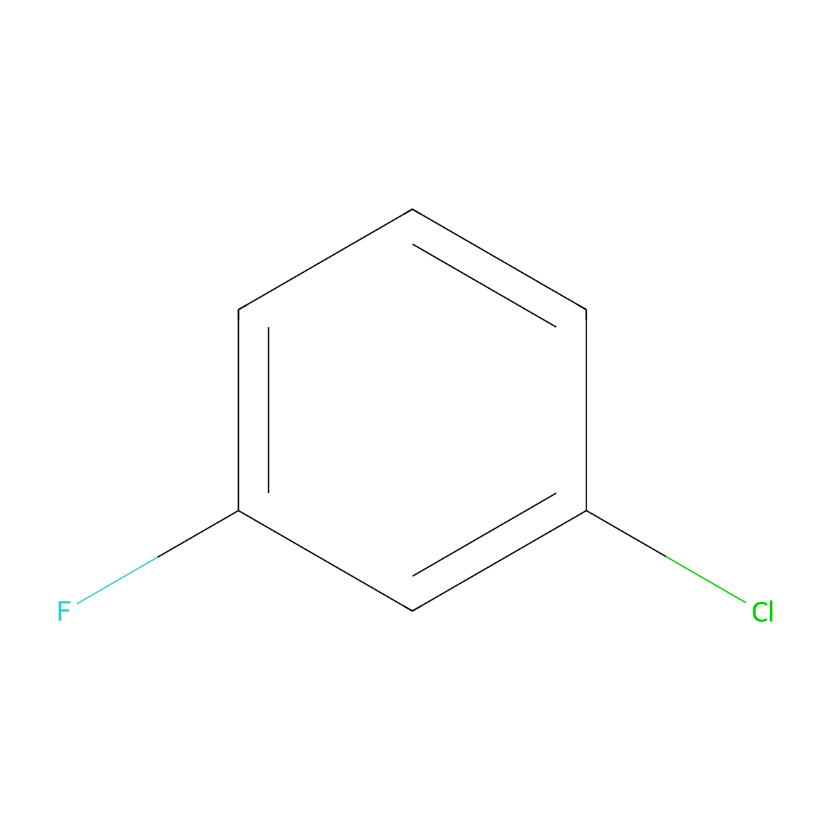 1-Chloro-3-fluorobenzene molecular structure, CAS 625-98-9