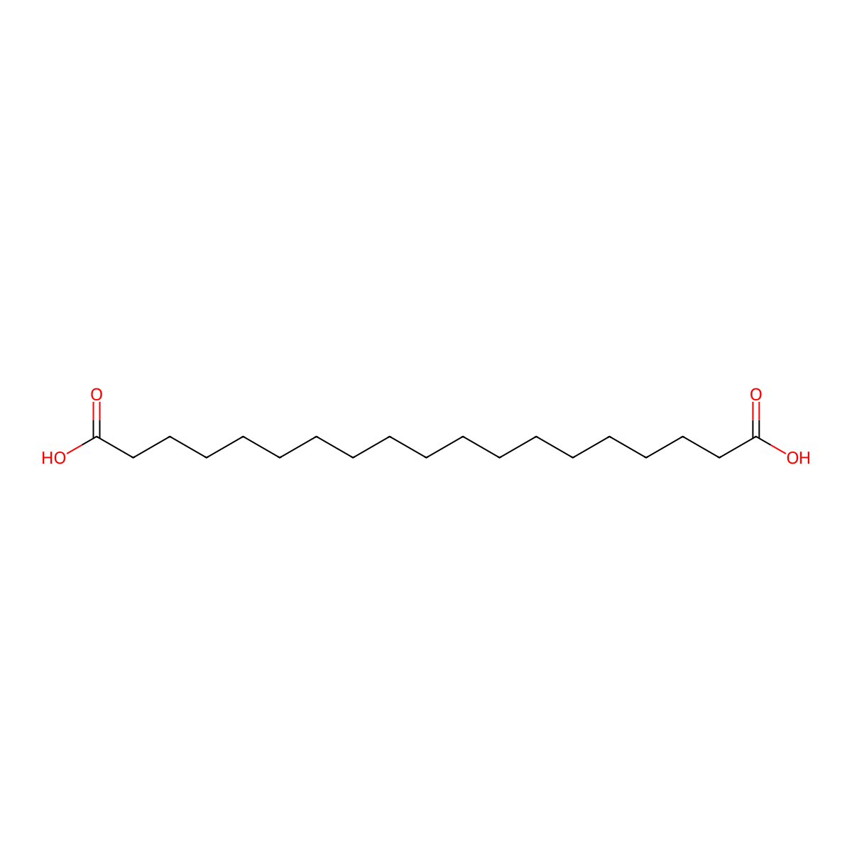 Nonadecanedioic Acid molecular structure, CAS 6250-70-0