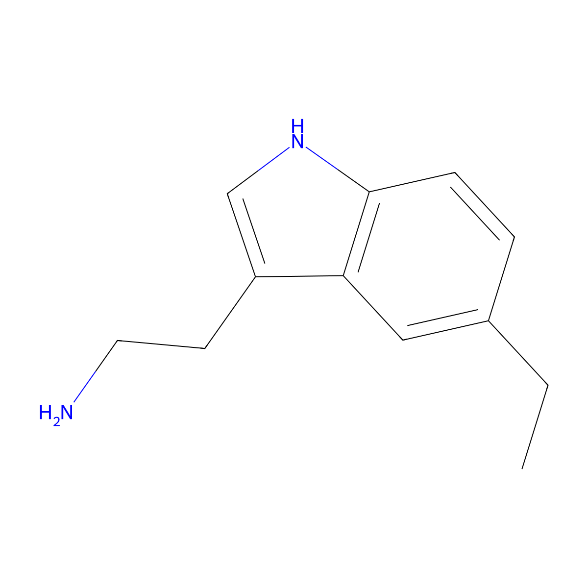 1H-Indole-3-ethanamine, 5-ethyl- molecular structure, CAS 62500-88-3