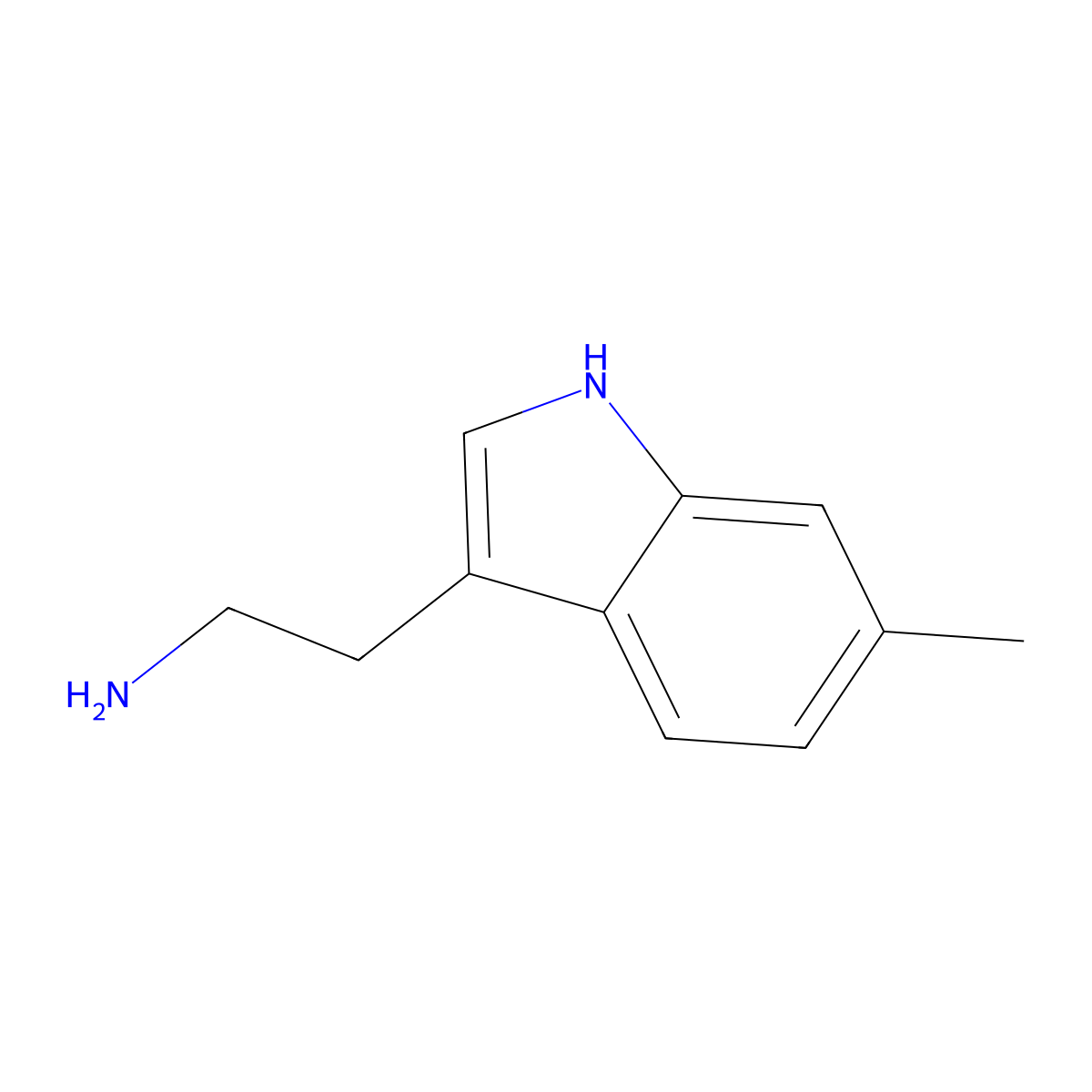 2-(6-methyl-1H-indol-3-yl)ethanamine molecular structure, CAS 62500-90-7