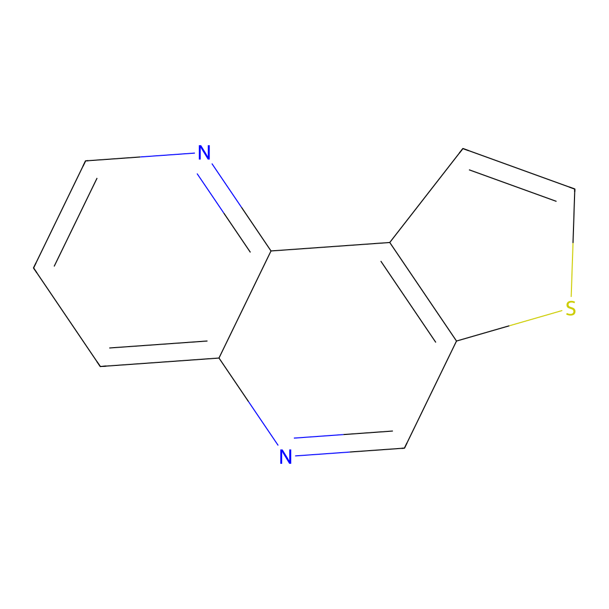 Thieno[2,3-c][1,5]naphthyridine molecular structure, CAS 62506-44-9