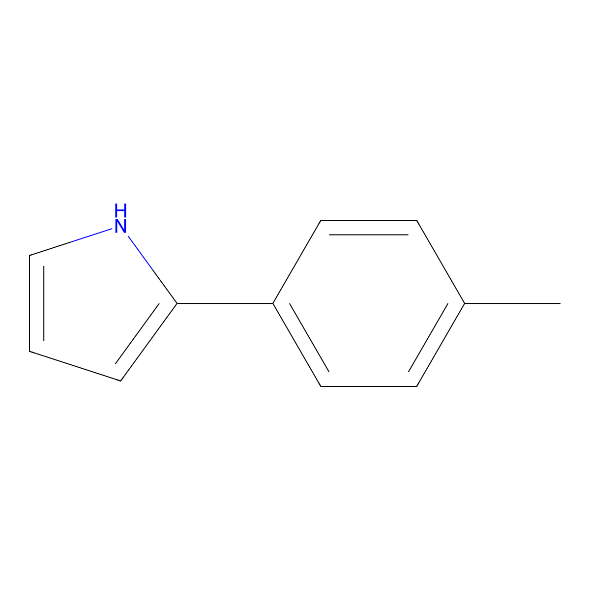1H-Pyrrole, 2-(4-methylphenyl)- molecular structure, CAS 62506-80-3