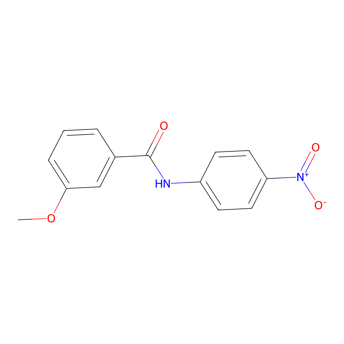 3-methoxy-N-(4-nitrophenyl)benzamide molecular structure, CAS 62507-49-7