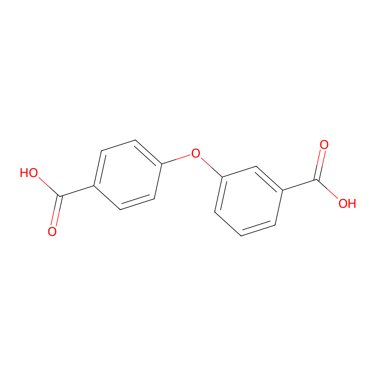 3,4'-Dicarboxydiphenyl ether molecular structure, CAS 62507-84-0