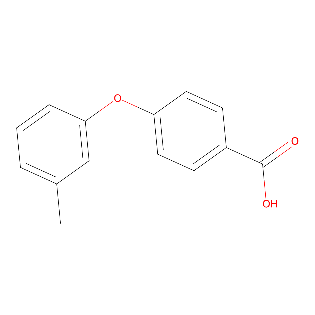 4-(3-methylphenoxy)benzoic Acid molecular structure, CAS 62507-85-1