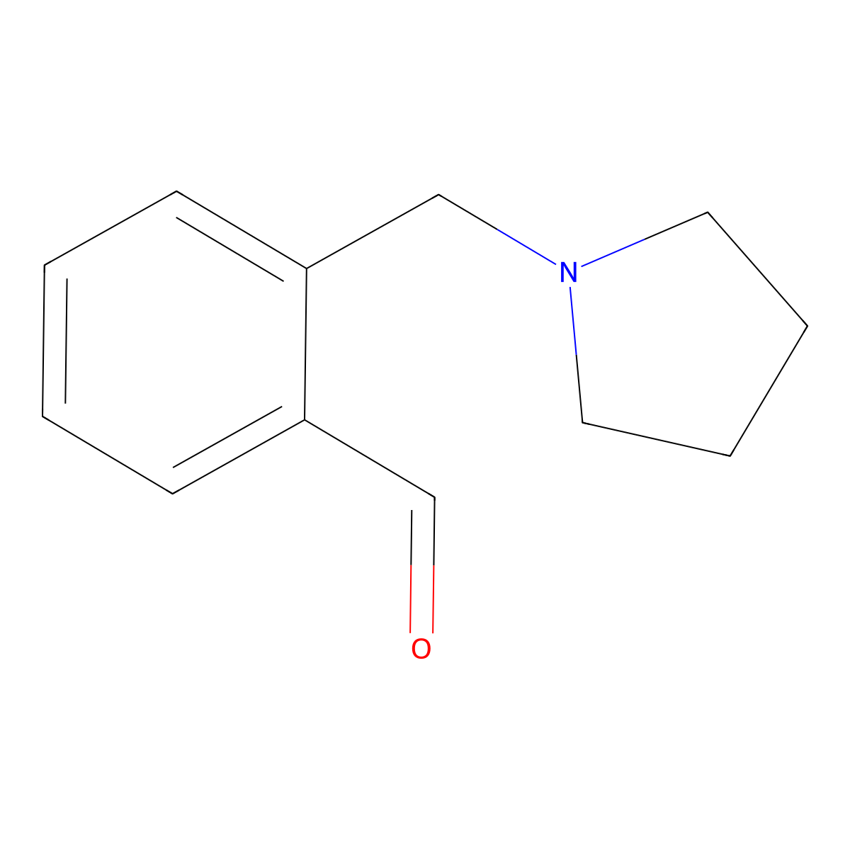 2-(Pyrrolidin-1-ylmethyl)benzaldehyde molecular structure, CAS 625079-74-5
