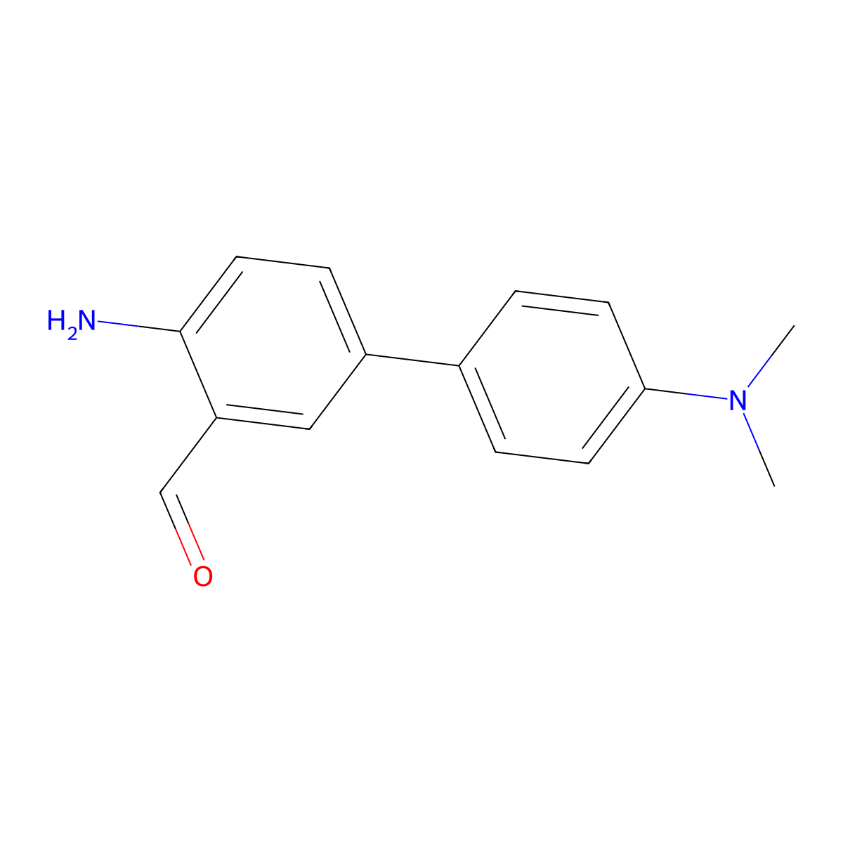 4-Amino-4'-(dimethylamino)[1,1'-biphenyl]-3-carbaldehyde molecular structure, CAS 625084-00-6