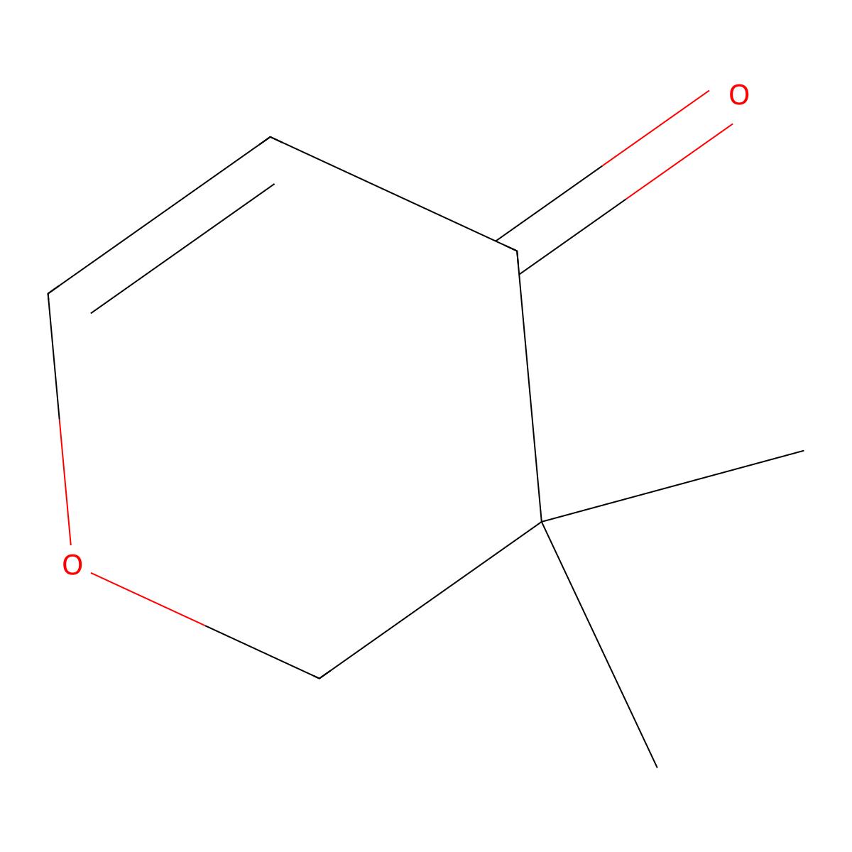 3,3-Dimethyl-2,3-dihydropyran-4-one molecular structure, CAS 625099-32-3