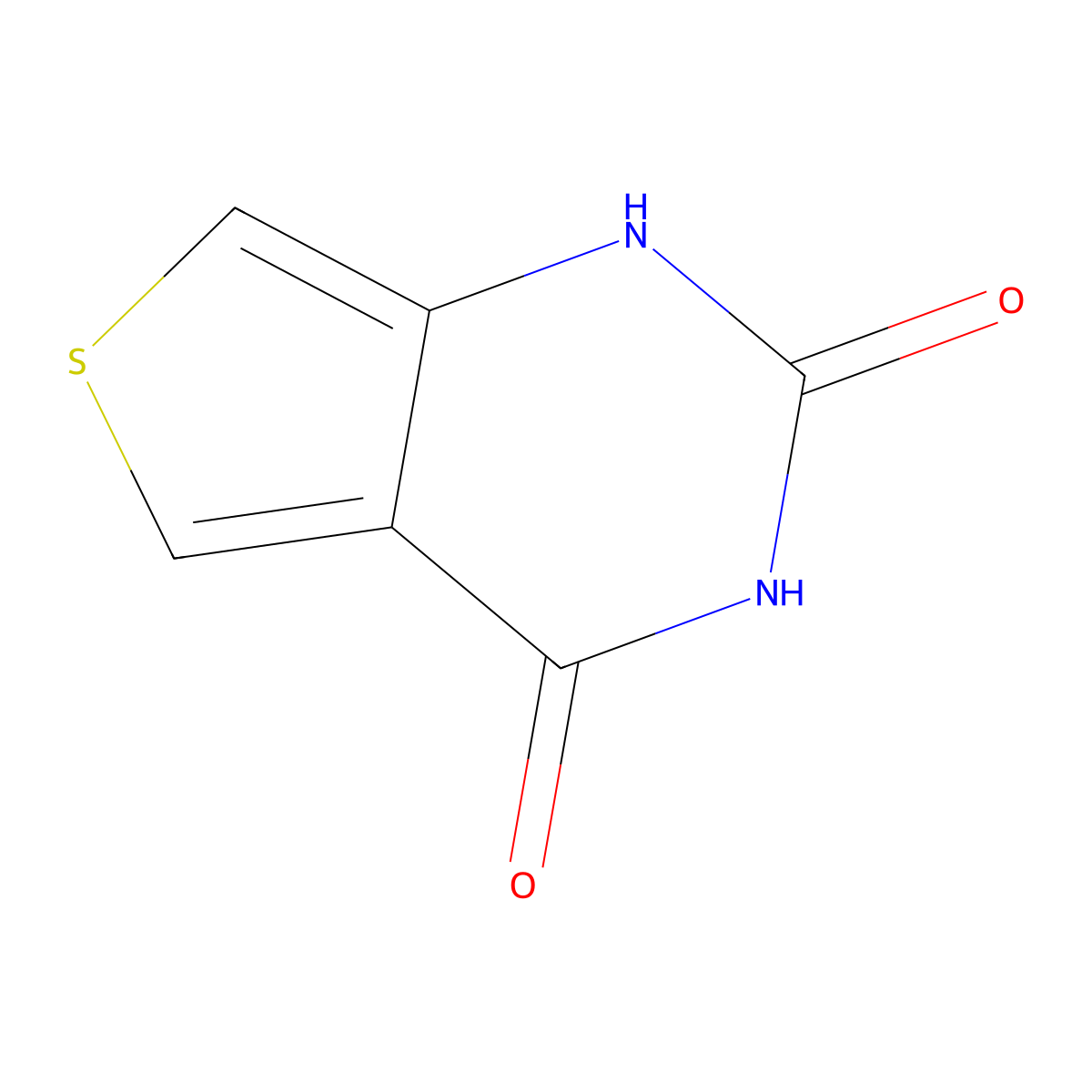 Thieno[3,4-D]pyrimidine-2,4-diol molecular structure, CAS 6251-30-5