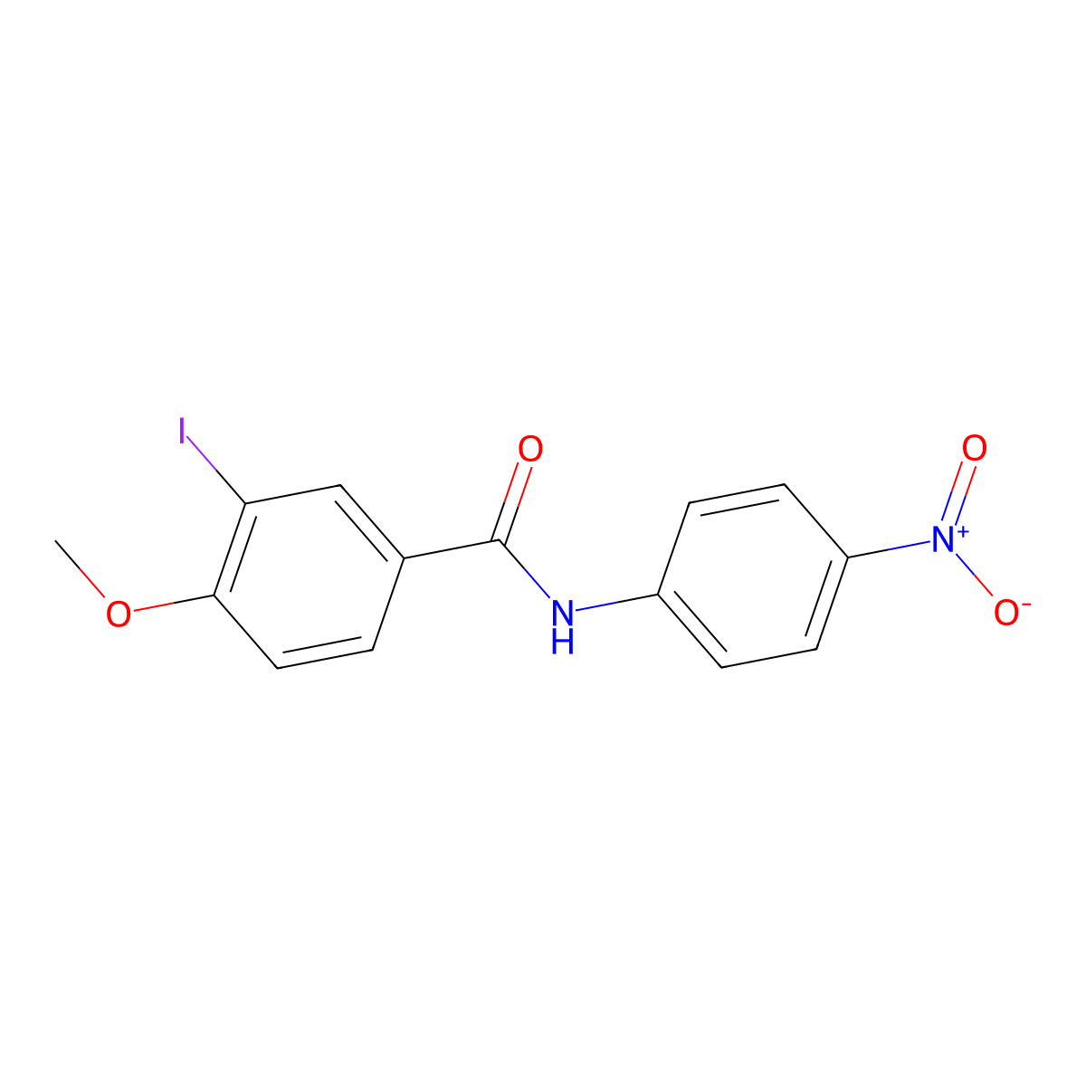 3-iodo-4-methoxy-N-(4-nitrophenyl)benzamide molecular structure, CAS 6251-38-3