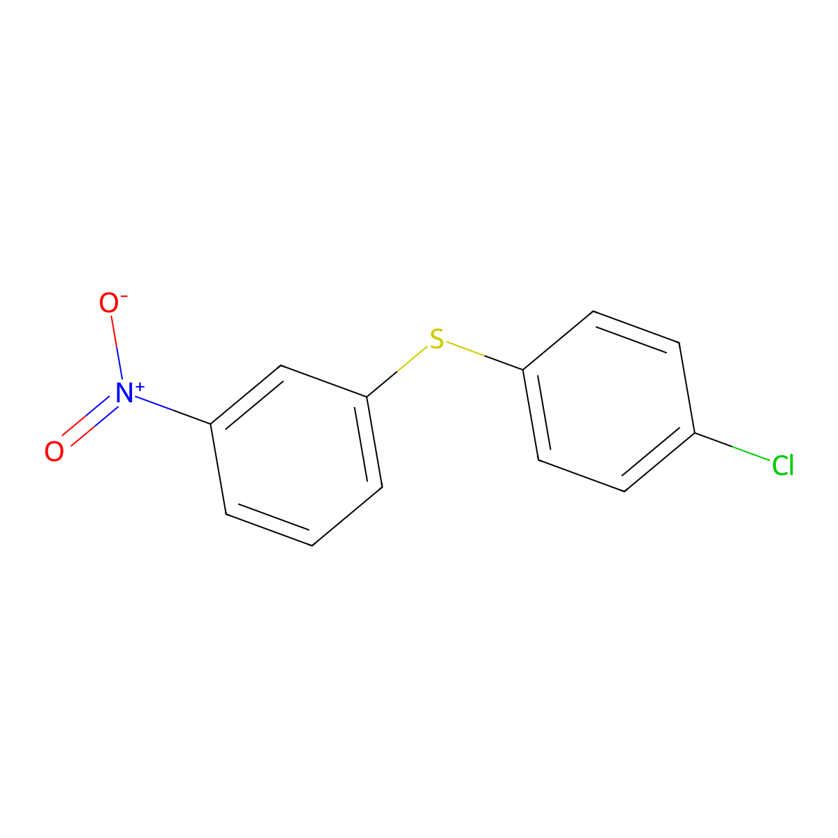 (4-Chlorophenyl)(3-nitrophenyl)sulfane molecular structure, CAS 625105-45-5