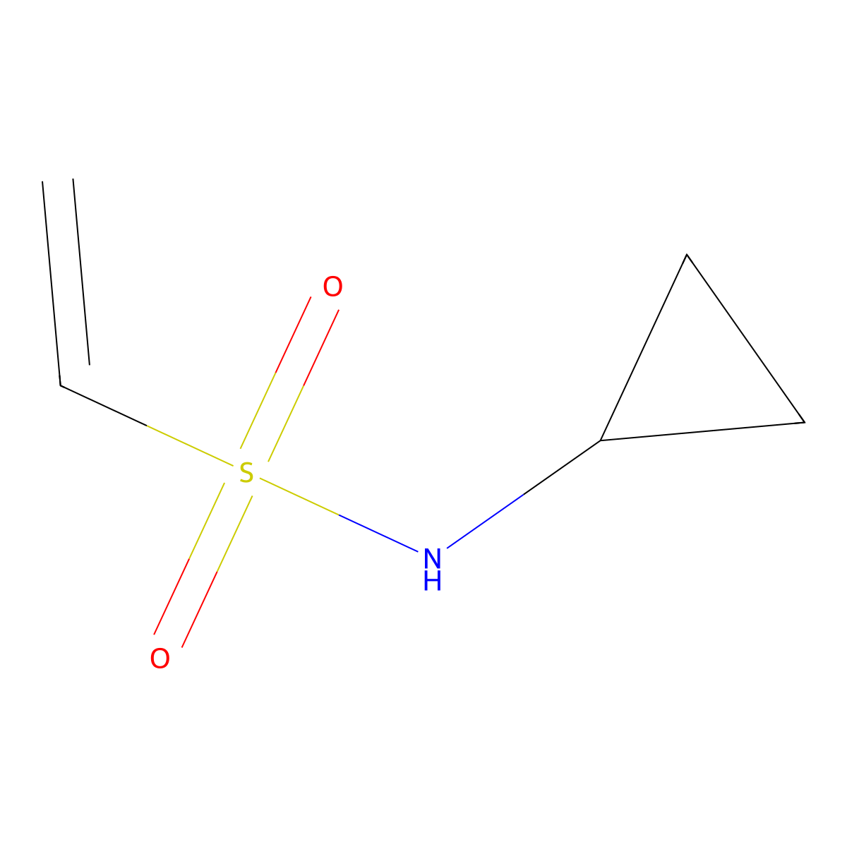 N-cyclopropylethene-1-sulfonamide molecular structure, CAS 625105-85-3