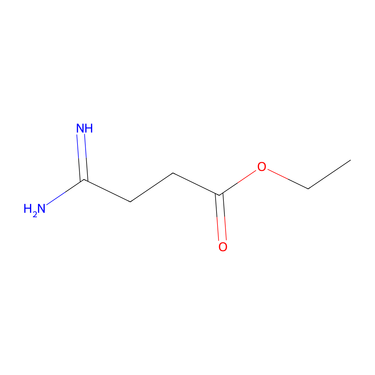 Ethyl 4-amino-4-iminobutanoate molecular structure, CAS 625105-86-4