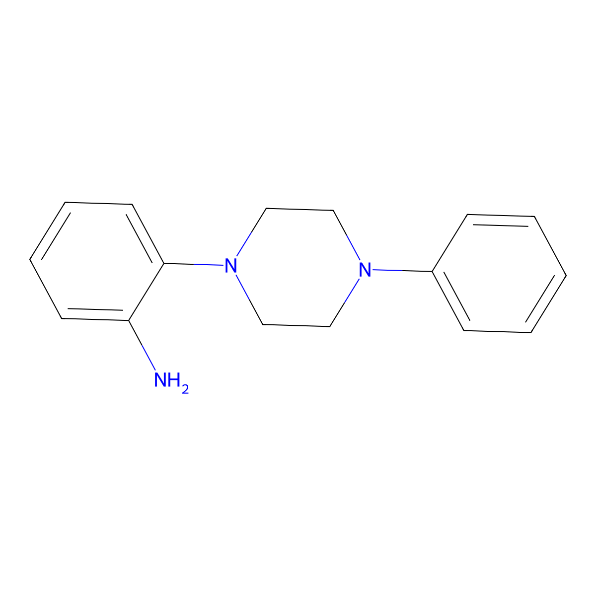 2-(4-Phenylpiperazin-1-YL)aniline molecular structure, CAS 625107-16-6