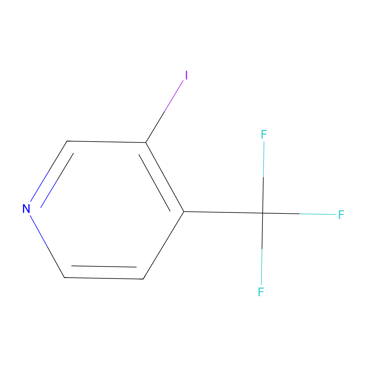 3-Iodo-4-(trifluoromethyl)pyridine molecular structure, CAS 625115-02-8