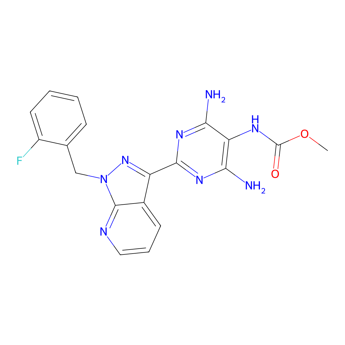 Nelociguat molecular structure, CAS 625115-52-8