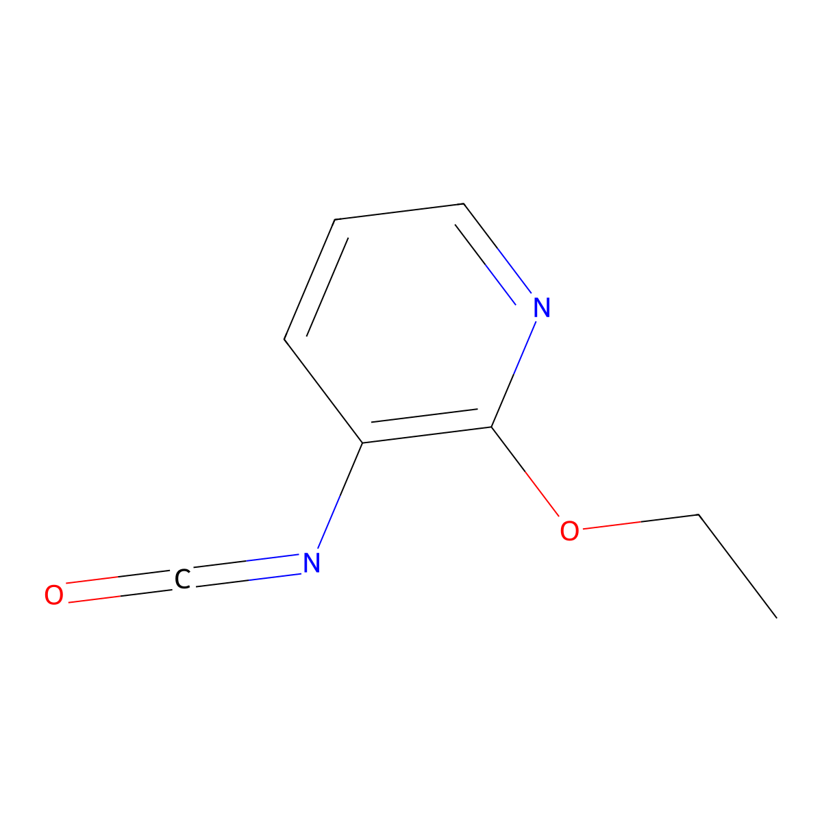 2-Ethoxy-3-isocyanatopyridine molecular structure, CAS 625119-86-0
