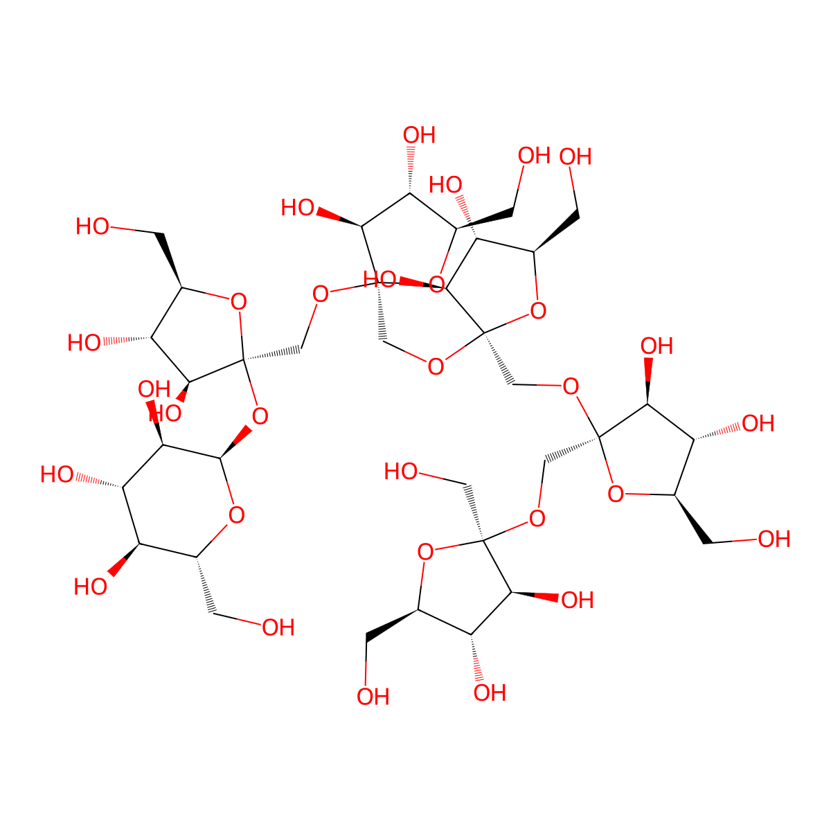 1,1,1,1-Kestohexaose molecular structure, CAS 62512-19-0