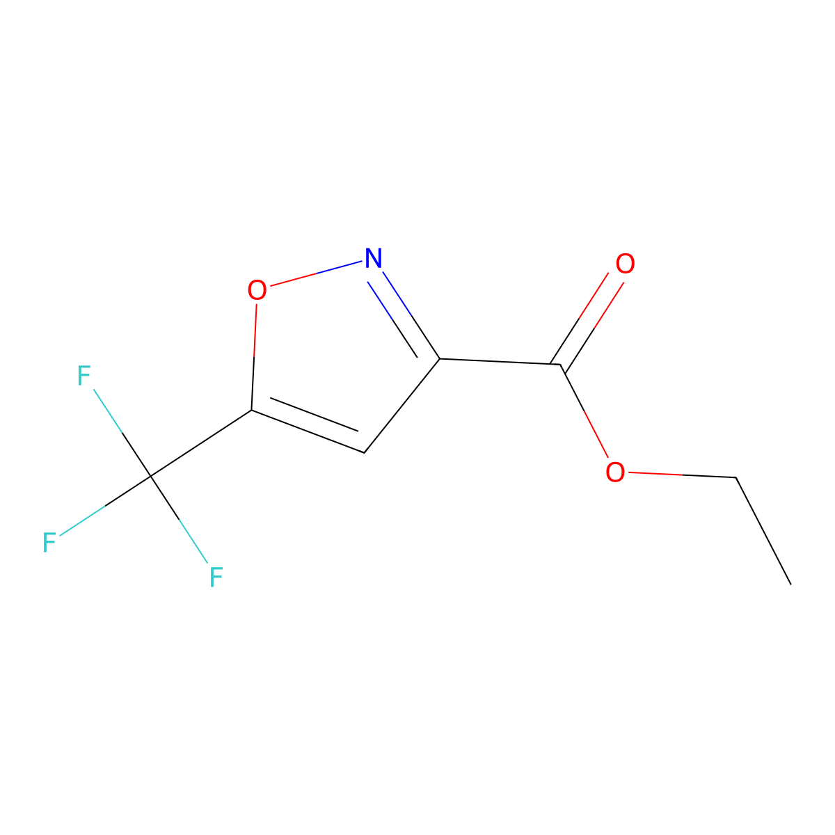 Ethyl 5-(trifluoromethyl)isoxazole-3-carboxylate molecular structure, CAS 625120-13-0