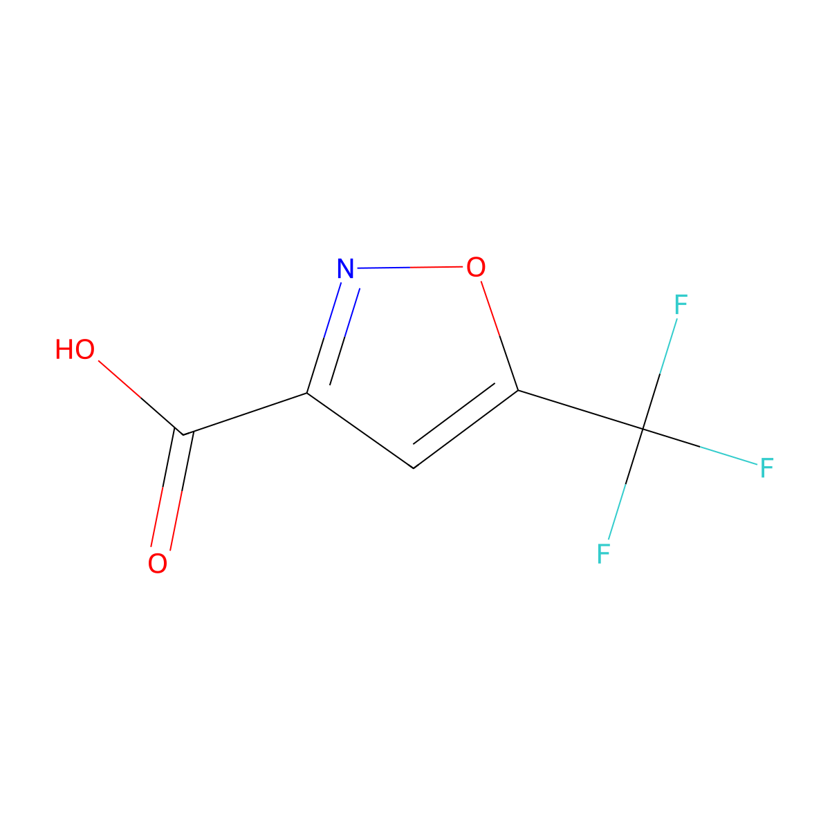 5-(Trifluoromethyl)-3-isoxazolecarboxylic acid molecular structure, CAS 625120-14-1