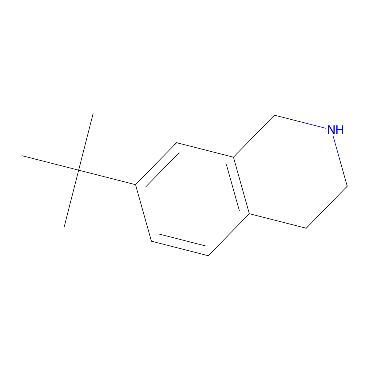 7-Tert-butyl-1,2,3,4-tetrahydroisoquinoline molecular structure, CAS 625128-59-8