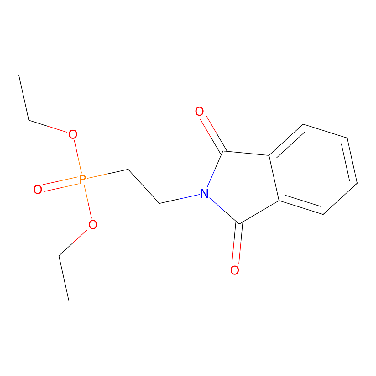 2-(2-Diethoxyphosphorylethyl)isoindole-1,3-dione molecular structure, CAS 62514-90-3