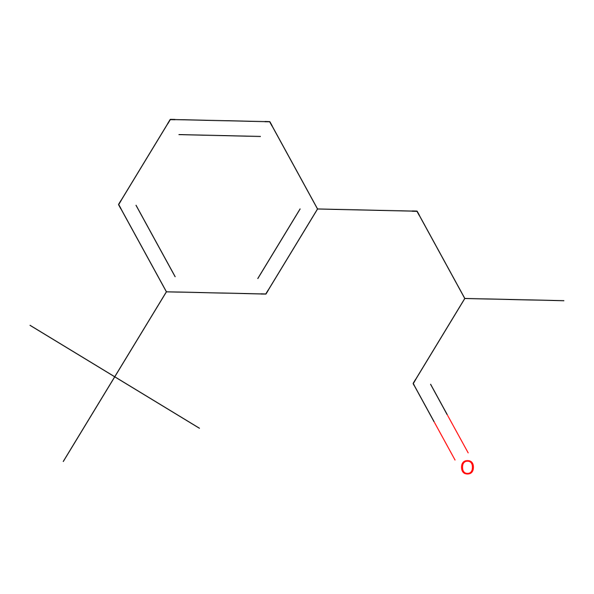 3-(3-tert-Butylphenyl)-2-methylpropanal molecular structure, CAS 62518-65-4
