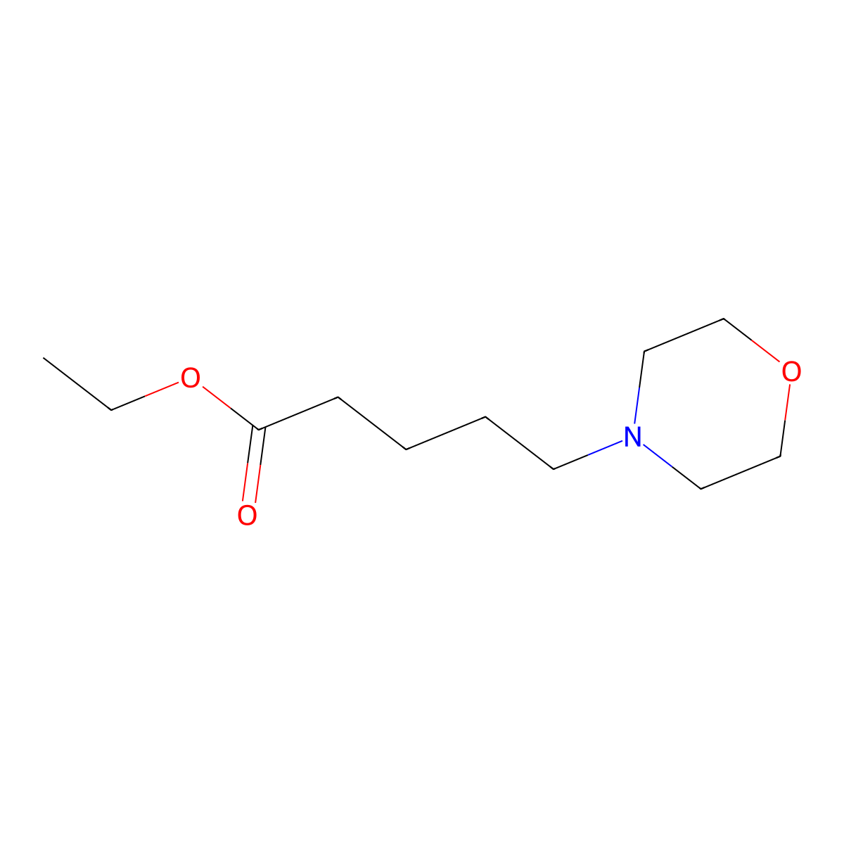 Ethyl 5-morpholin-4-ylpentanoate molecular structure, CAS 62522-25-2