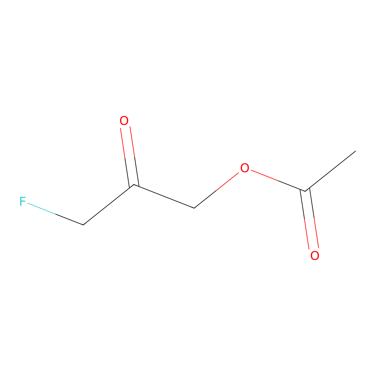 Acetic acid, fluoroacetylmethyl ester molecular structure, CAS 62522-71-8