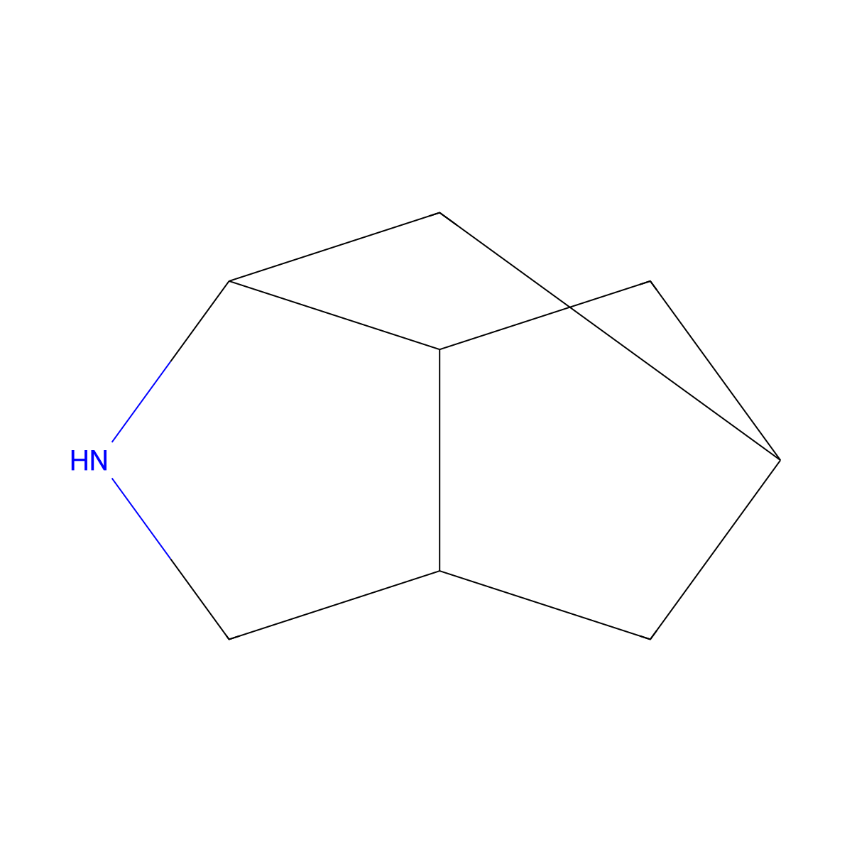 4-Azatricyclo[4.2.1.0,3,7]nonane molecular structure, CAS 6253-50-5