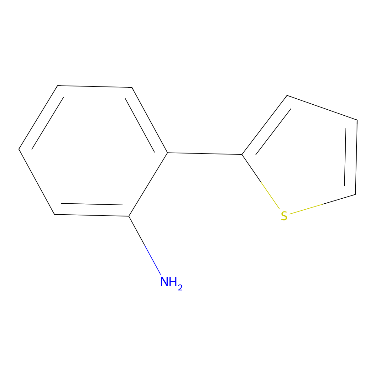 2-(Thiophen-2-yl)aniline molecular structure, CAS 62532-99-4