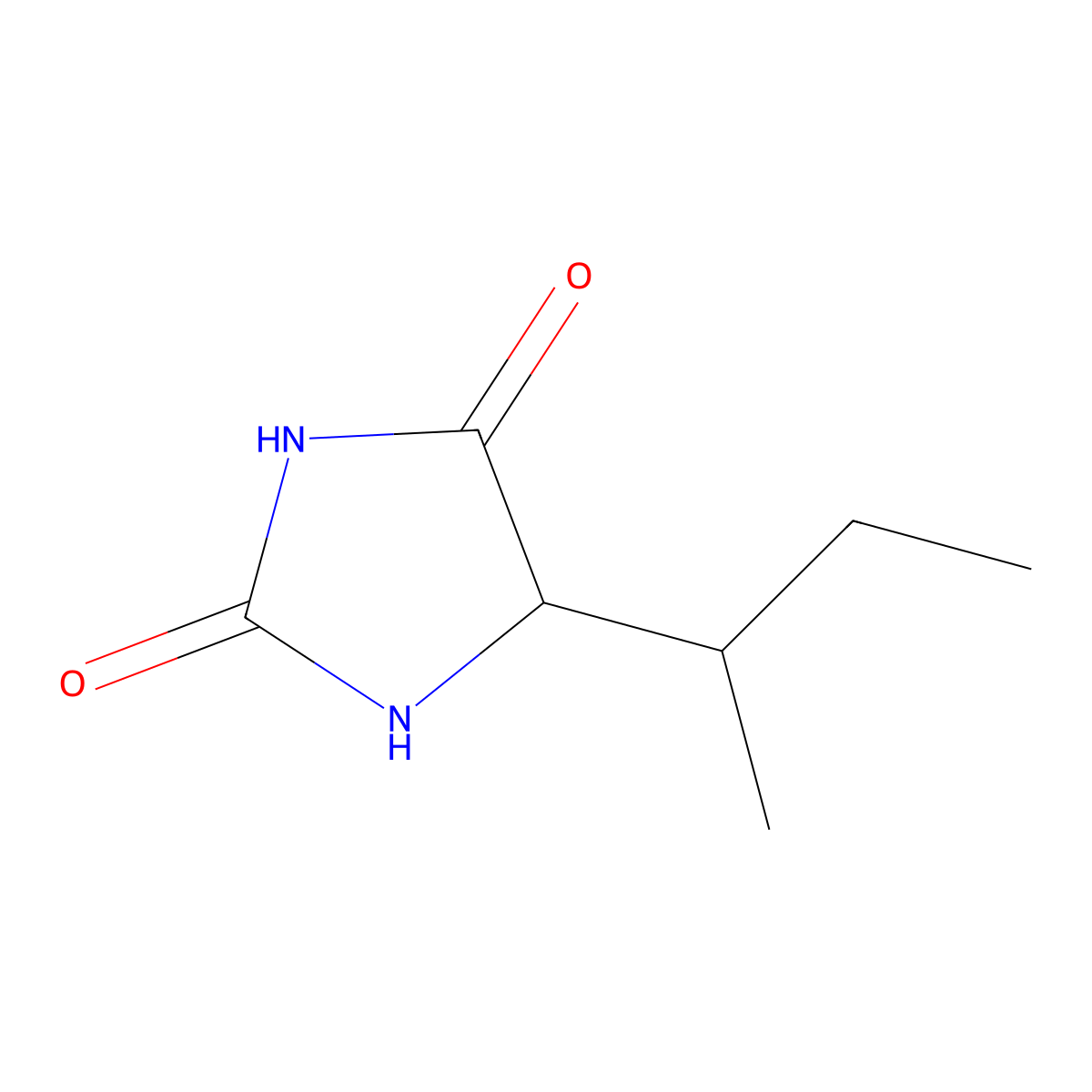 5-sec-Butylhydantoin molecular structure, CAS 62540-98-1