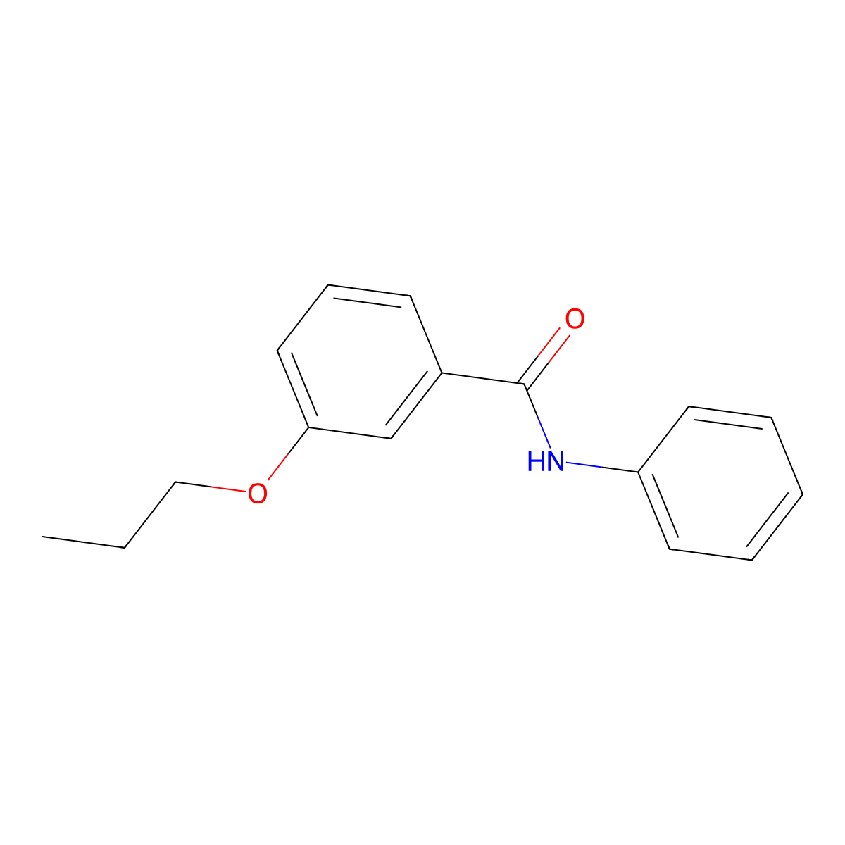 N-phenyl-3-propoxybenzamide molecular structure, CAS 625412-10-4