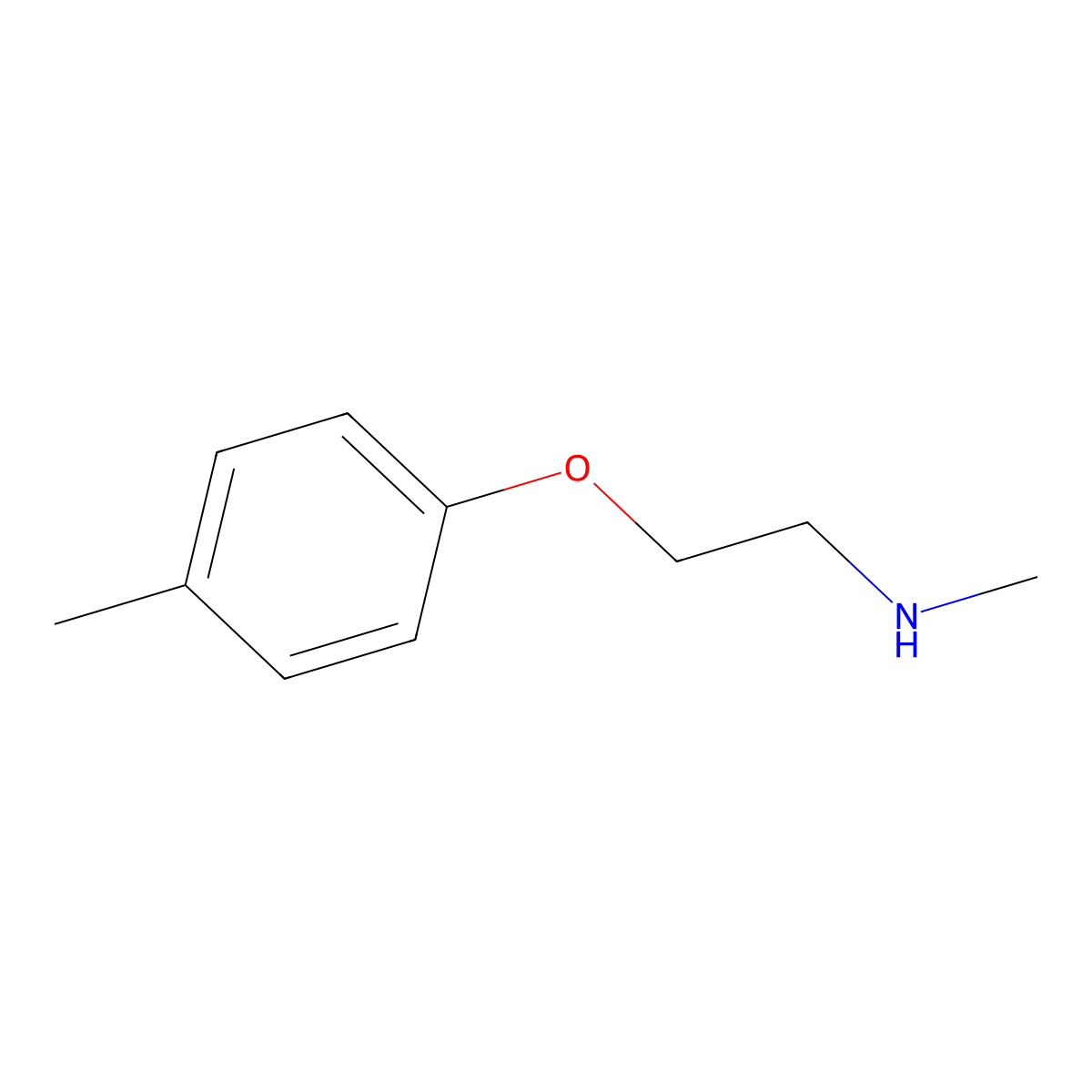 Methyl[2-(4-methylphenoxy)ethyl]amine molecular structure, CAS 625437-29-8