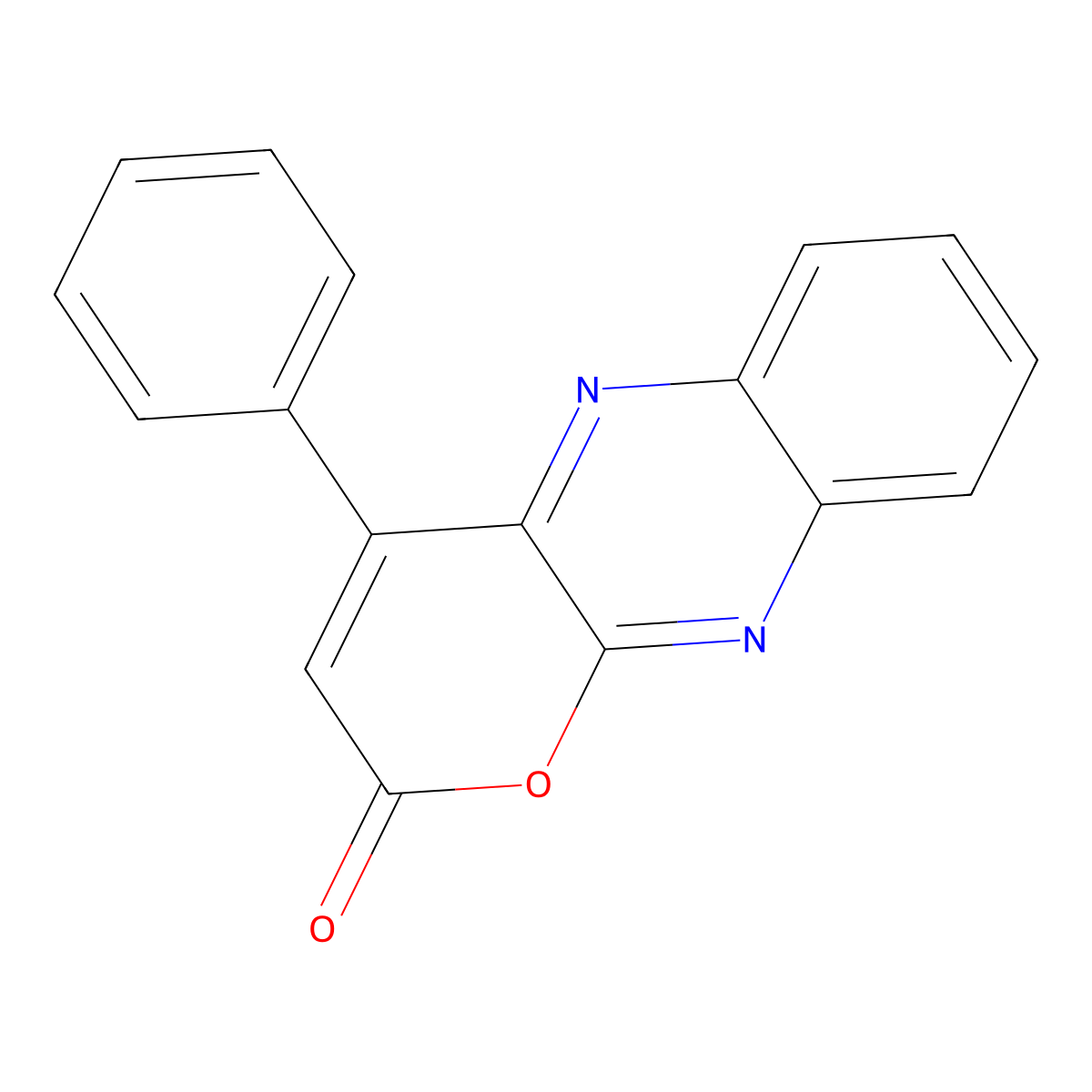 4-phenyl-2H-pyrano[2,3-b]quinoxalin-2-one molecular structure, CAS 625438-39-3