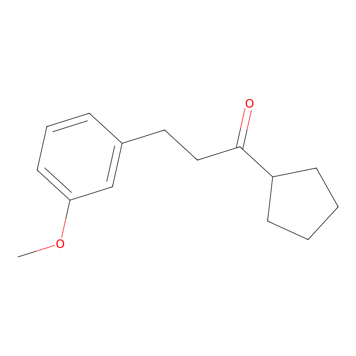 Cyclopentyl 2-(3-methoxyphenyl)ethyl ketone molecular structure, CAS 625445-49-0